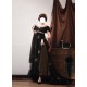 Faeries Daffodil Yoru Nova Black Gold Embroidered Daily and Trailing One Piece(Reservation/Full Payment Without Shipping)